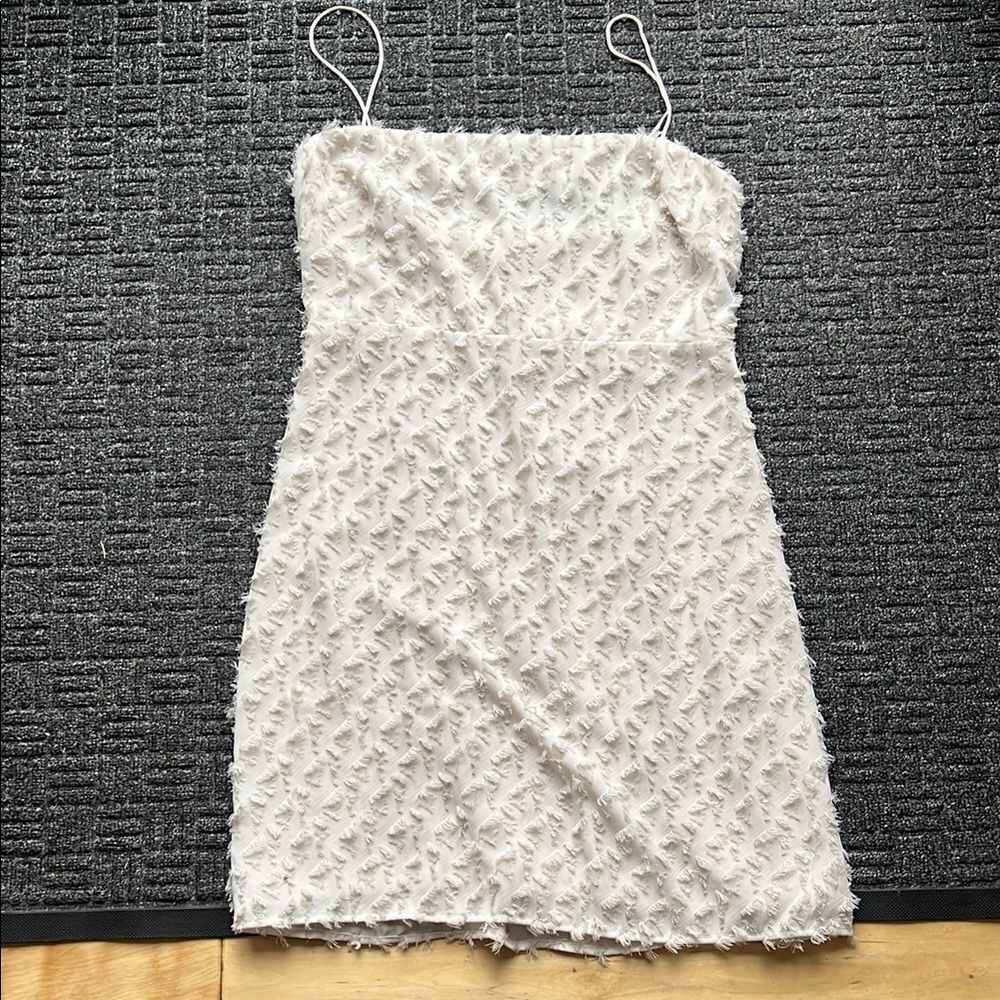 Cream colored dress!